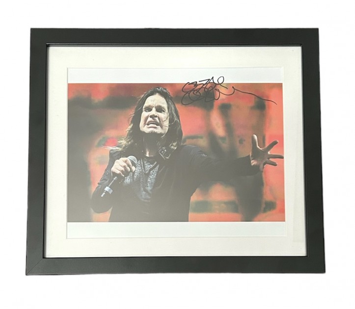 Ozzy Osbourne Black Sabbath Signed Photograph