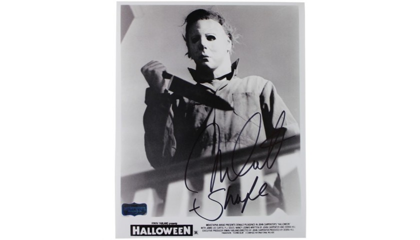 Nick Castle “Michael Myers” Signed Halloween Black and White Photo 