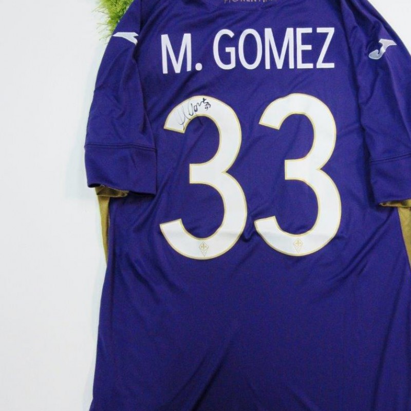 Maglia Gomez Fiorentina, preparata 2014/2015 - firmata