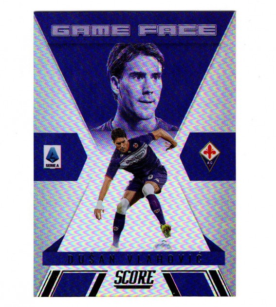 Dusan Vlahovic Panini Card, Game Face Serie A Score 2021/22