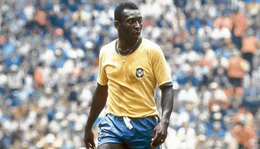 Pelé's Signed Brazil Shirt with Photo