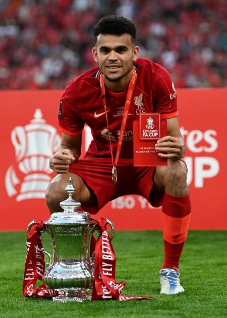 Luis Diaz Liverpool 2021/22 Signed FA Cup Winners Medal