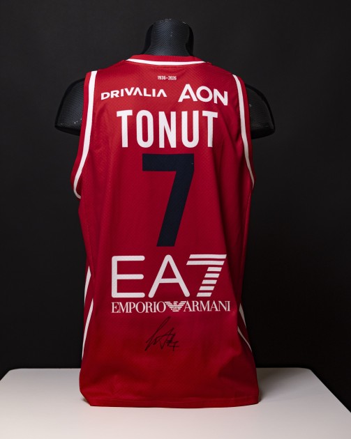 Stefano Tonut's Signed Match-Worn Jersey, Olimpia Milano vs Guerri Napoli 2026