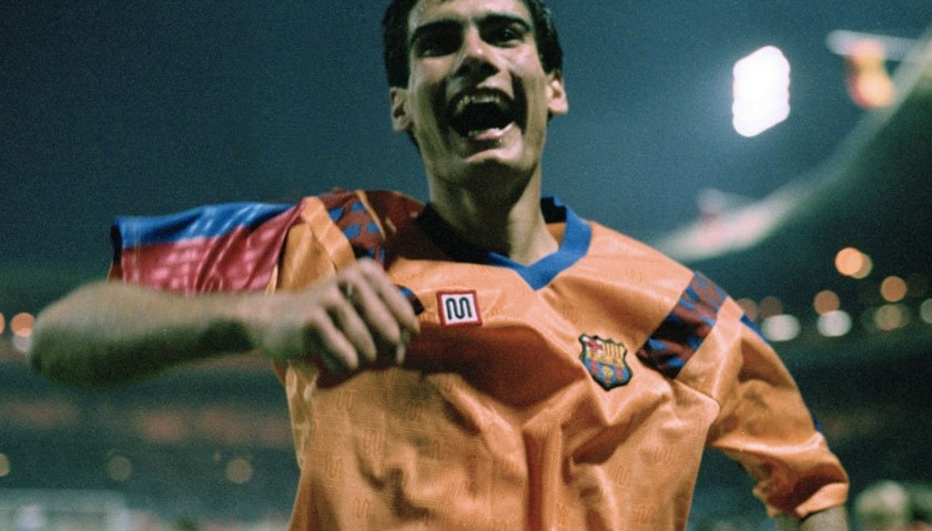 Maglia "away" Pep Guardiola Barcellona, 1991/92 - Autografata