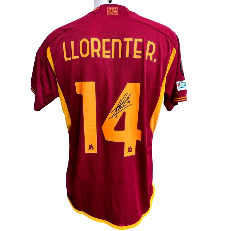 Llorente's Signed Match Shirt, Brighton vs Roma 2024