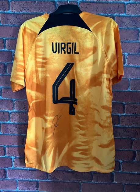 Virgil van Dijk's Holland Signed Shirt