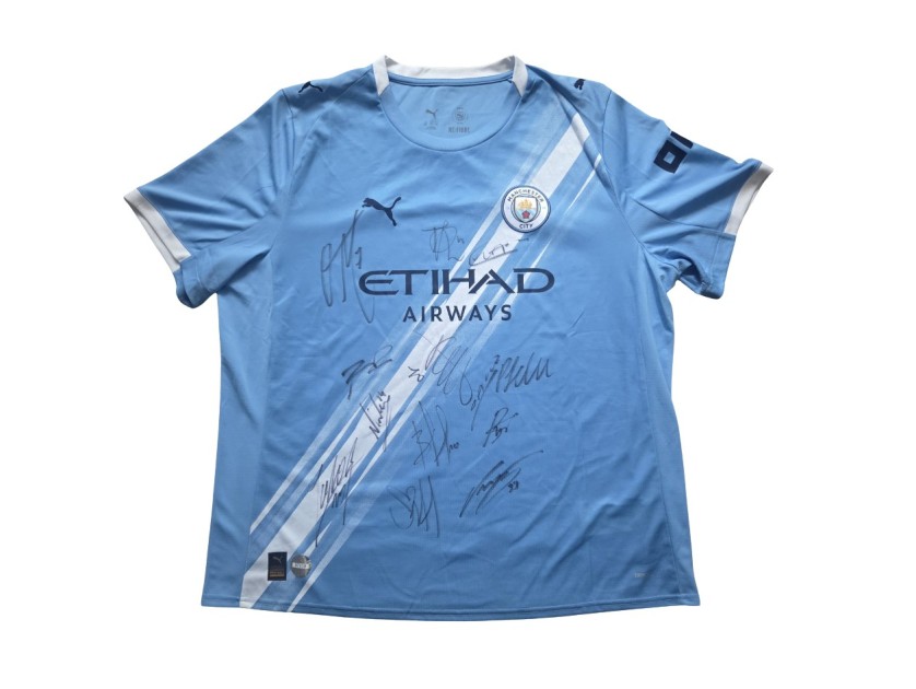 Manchester City 2025/26 Team Signed Official Shirt