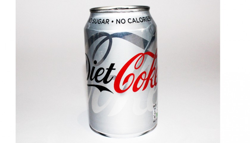 Diet Coke Can with Damien Hirst Embossed Signature