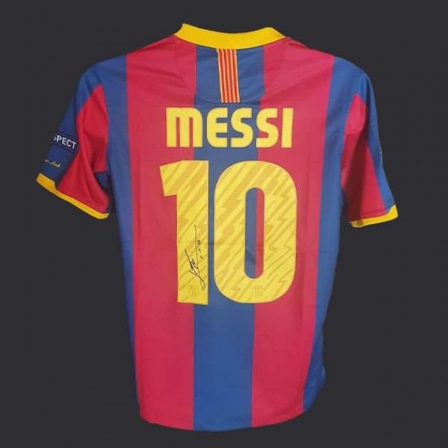 Messi's Official Barcelona Signed Shirt, 2010/11 - CharityStars