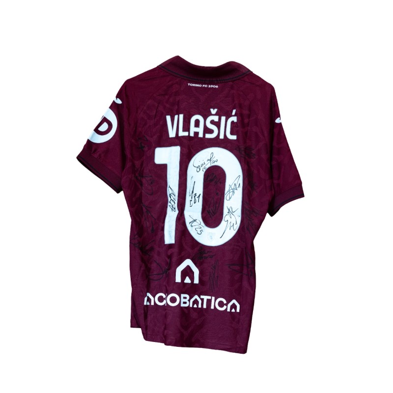 Vlašić's Torino Official Shirt, 2025/26 - Signed by the Team