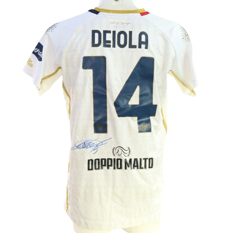 Deiola's Signed Unwashed Shirt, Genoa vs Cagliari 2024