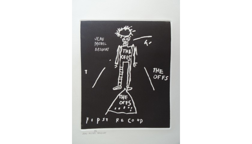 Jean Michel Basquiat Signed Etching