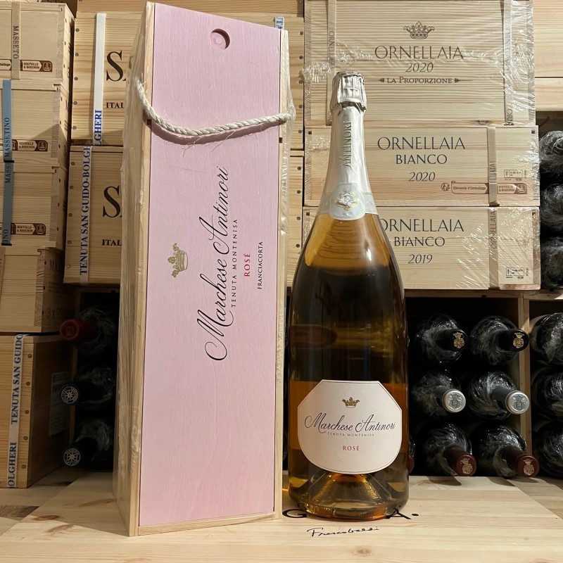 Franciacorta Marchese Antinori Rosè Jeroboam in Wooden Case