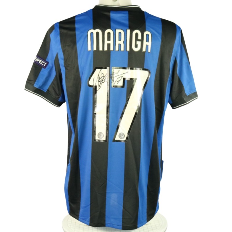 Mariga Inter Signed Match Shirt, Final Madrid 2010