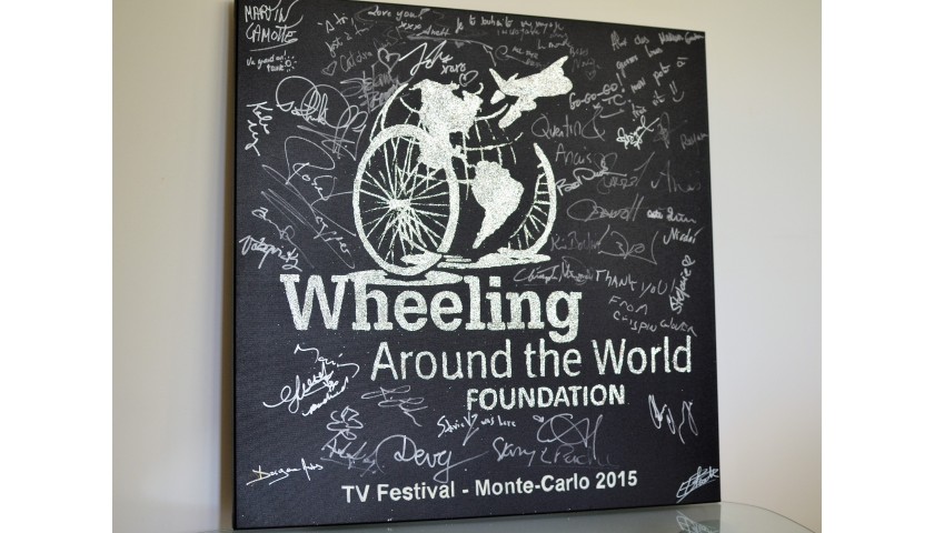 "Wheeling Around the World 2015" by Erik Black Painting