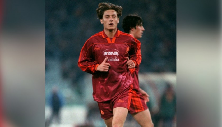 Totti's Roma Match Signed Shirt, 1995/96