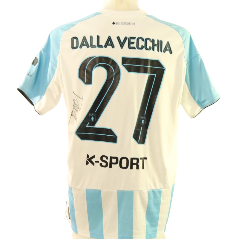 Dalla Vecchia's Signed Unwashed Shirt, Virtus Entella vs Bari 2025