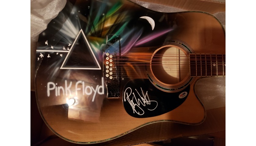 Roger Waters Hand Signed Acoustic Guitar with Airbrushed Artwork