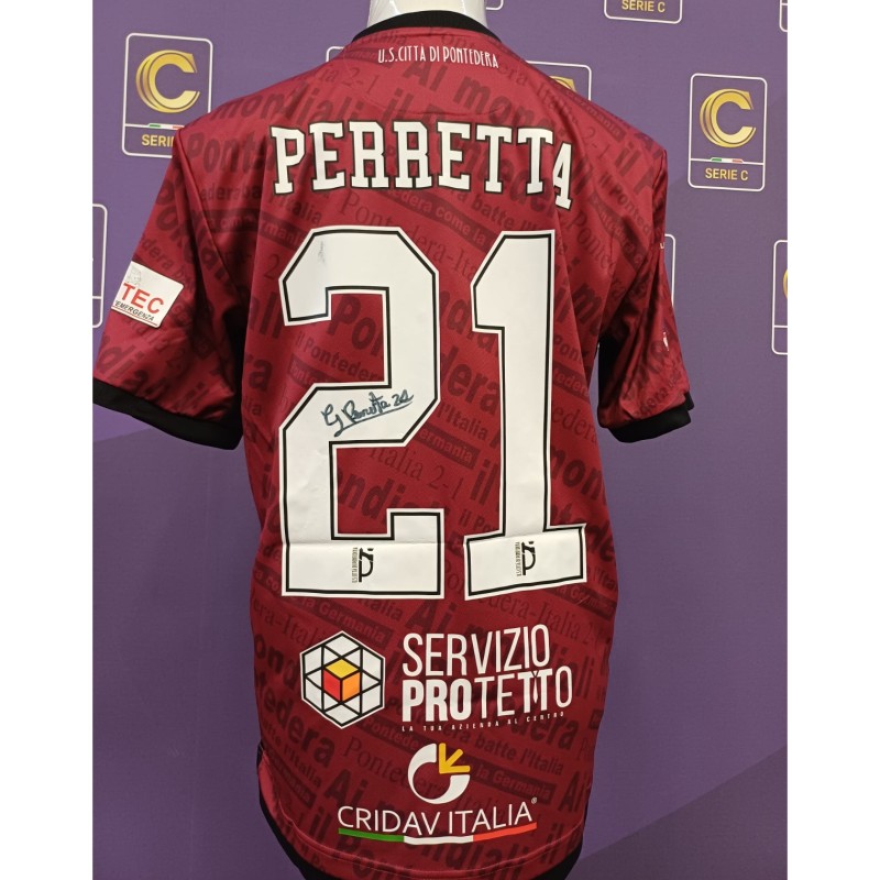 Maglia Preparata Perretta Pontedera, 2025/26 - Autografata