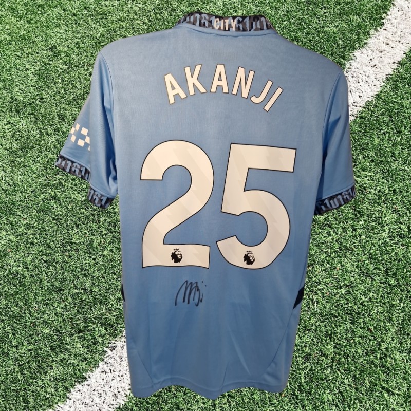 Manuel Akanji Signed Manchester City 2024-25 Home Football Shirt COA