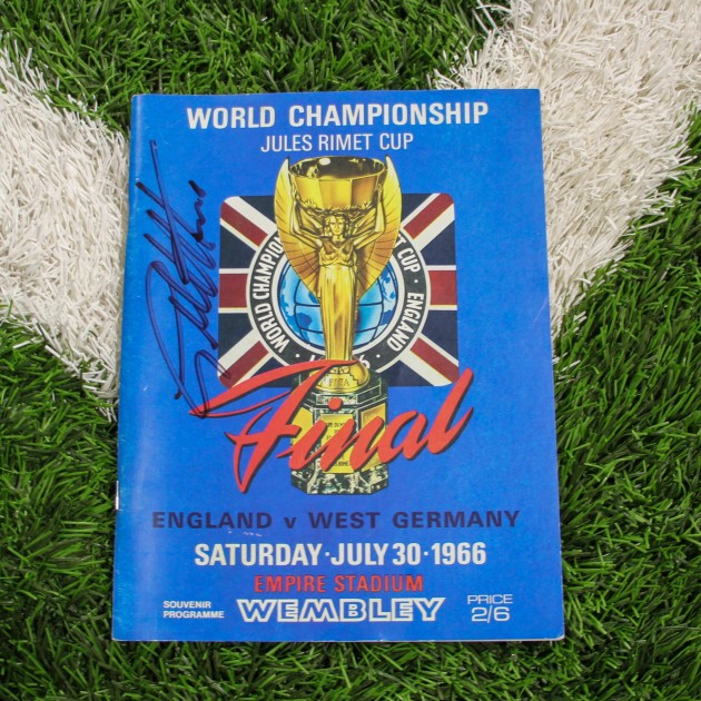 1966 World Cup Final Programme Signed By Sir Geoff Hurst 