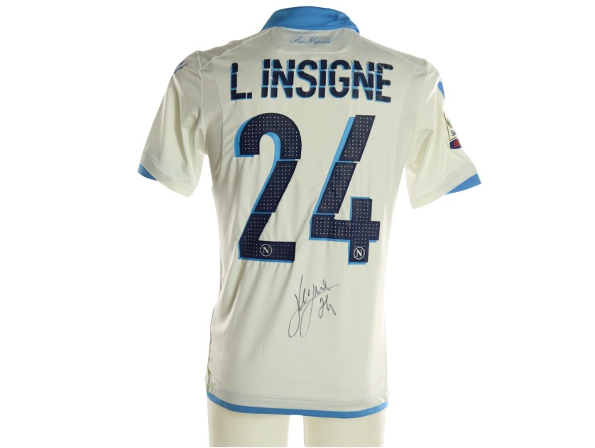 Insigne's Napoli Signed Match-Worn Shirt, 2014/15