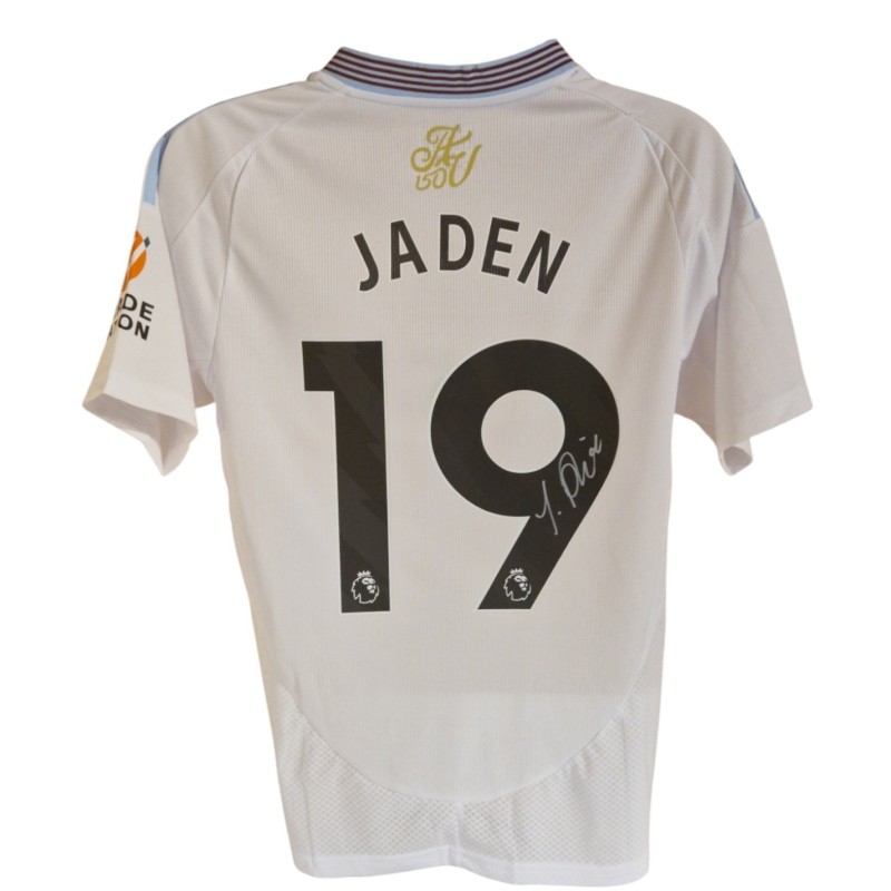 Jaden Philogene's Aston Villa 2024/25 Signed Replica Away Shirt