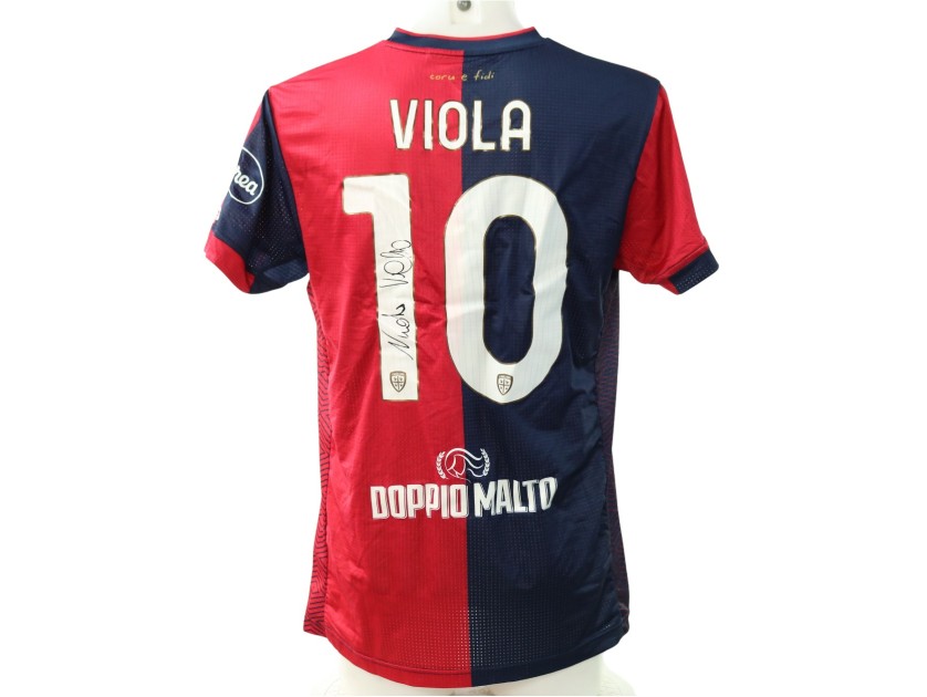 Viola's Signed Unwashed Shirt, Cagliari vs Hellas Verona 2024