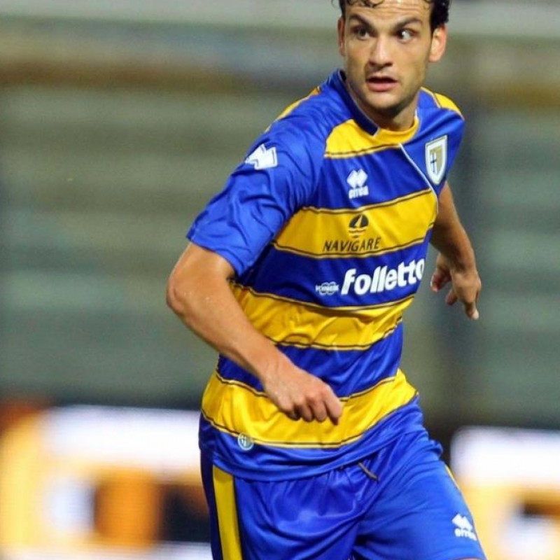 Parolo Parma issued/worn shirt, Serie A 2013/2014