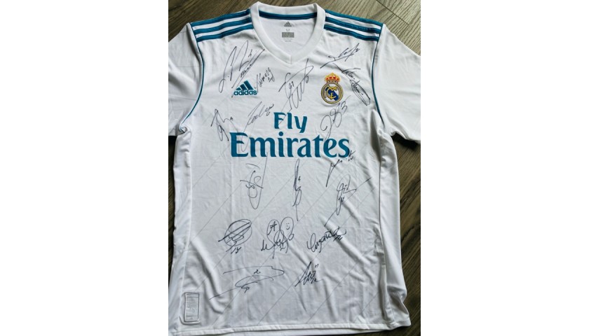 Real Madrid UCL Team Signed Shirt