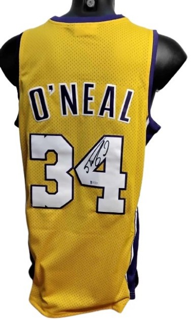 Shaquille O'Neal Los Angeles Lakers Signed Replica Jersey