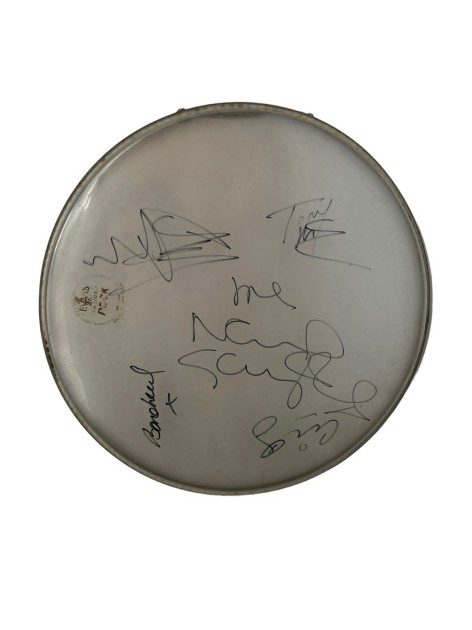 Oasis Signed Drumskin