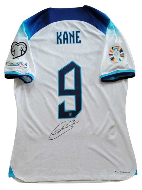 Kane's Signed Issued Shirt, Malta vs England 2023