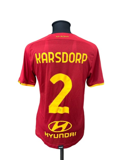 Maglia Karsdorp Roma indossata 2021/22