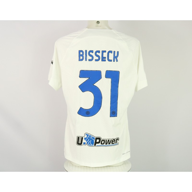 Bisseck's Inter Milan Match-Issued Shirt, 2023/24