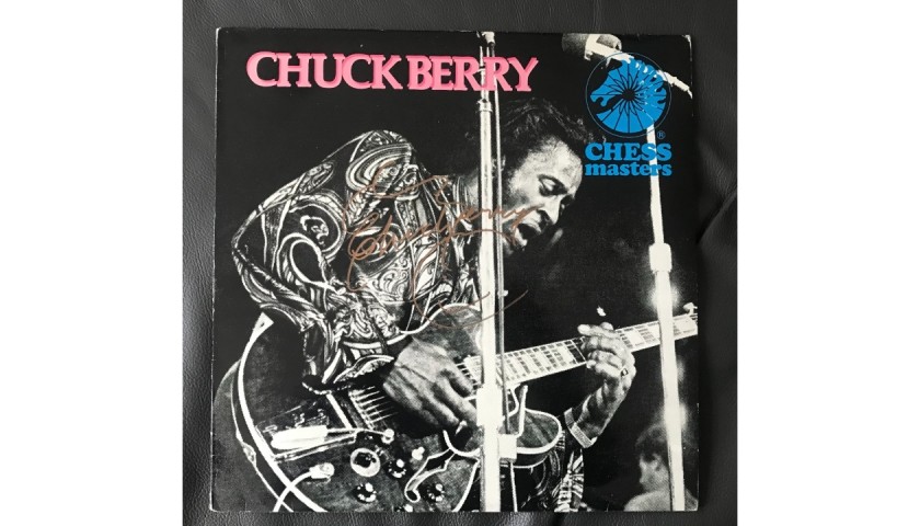 Chuck Berry Signed Chess Masters Vinyl LP