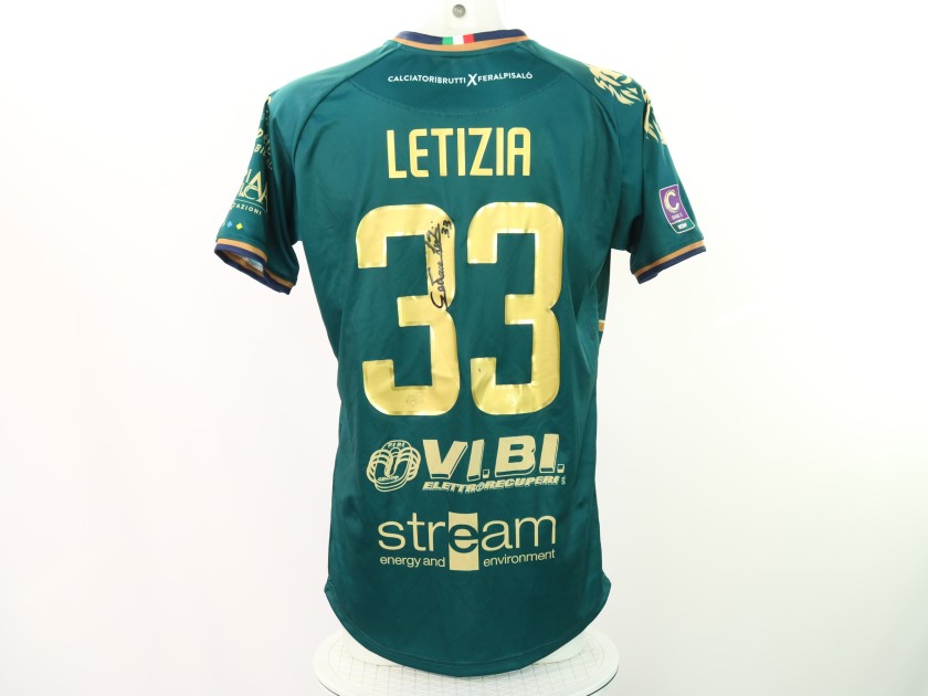 Letizia's Feralpisalò vs Pro Vercelli Signed Unwashed Shirt, 2024