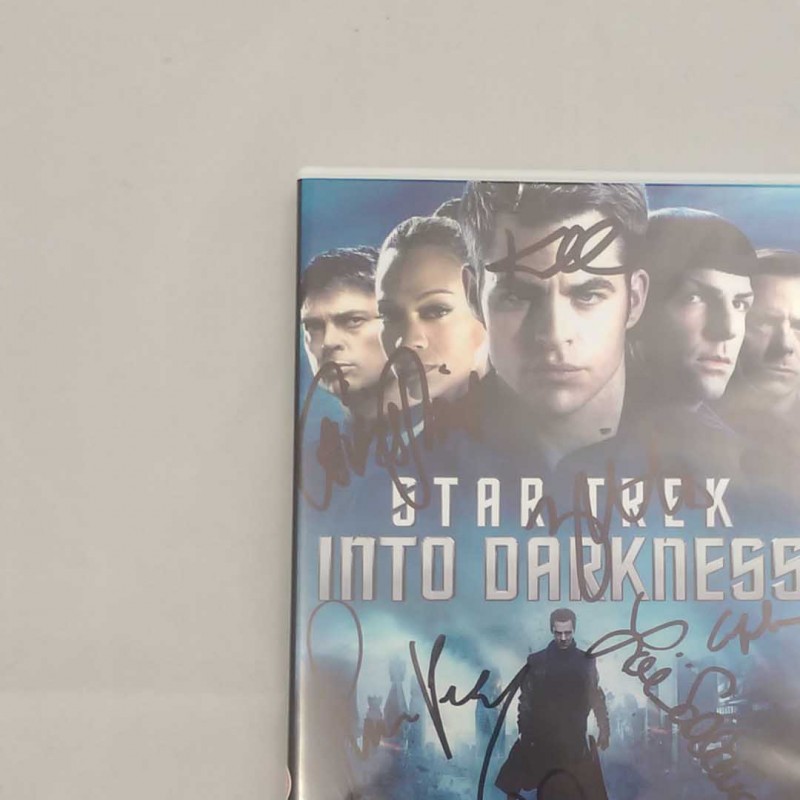 Star Trek Into Darkness DVD Signed by Cast Including Simon Pegg, Zoe Saldana and Anton Yelchin