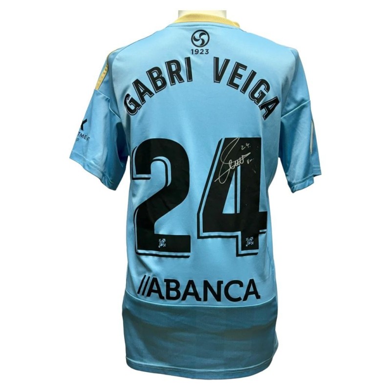 Gabri Veiga's unwashed Signed Shirt, Celta de Vigo vs Atletico Madrid 2023 