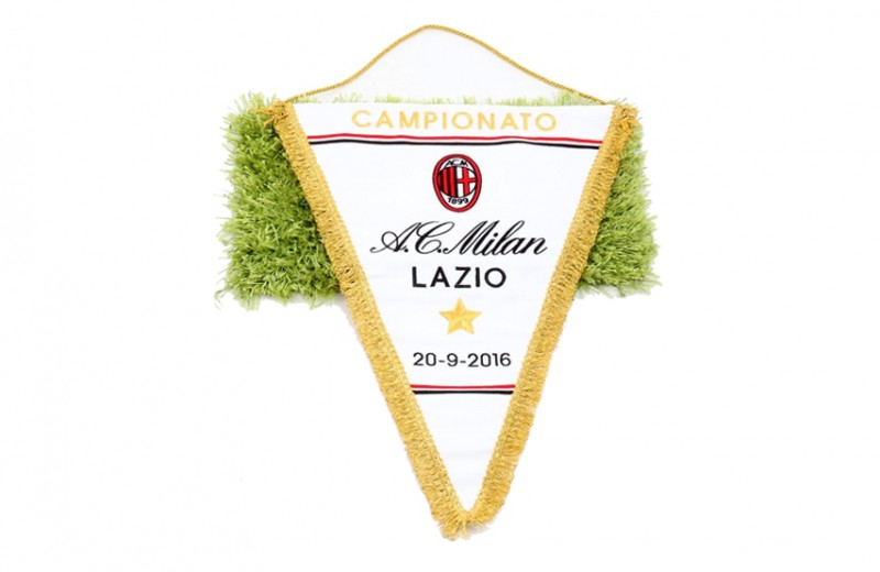 Official Serie A 2016/17 Season Pennant of the Milan-Lazio Match