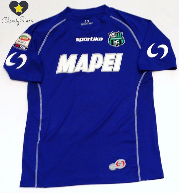 Marrone Sassuolo match iussed shirt, Serie A 2013/2014 - signed