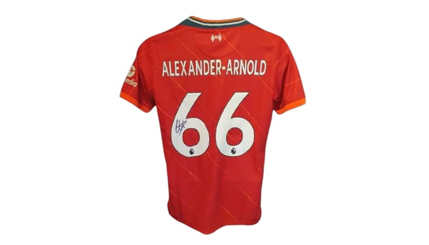 Maglia ufficiale Trent Alexander-Arnold Liverpool, 2021/22 - Autografata