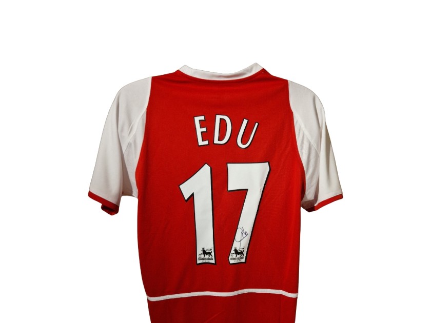 Edu Signed Arsenal 2003-04 Home Football Shirt