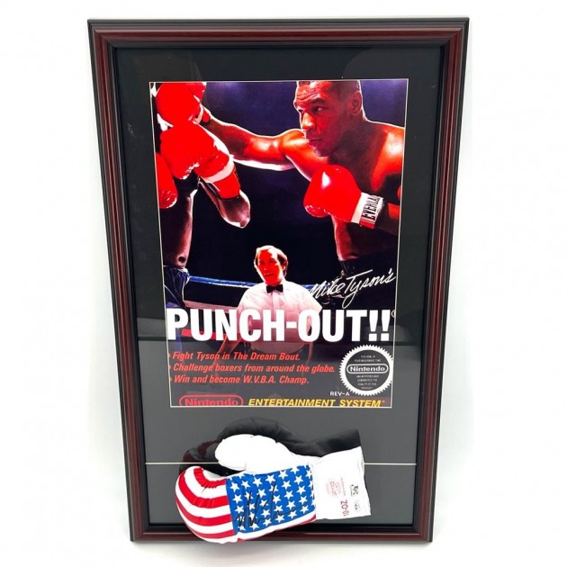 Mike Tyson Signed and Framed USA Boxing Glove