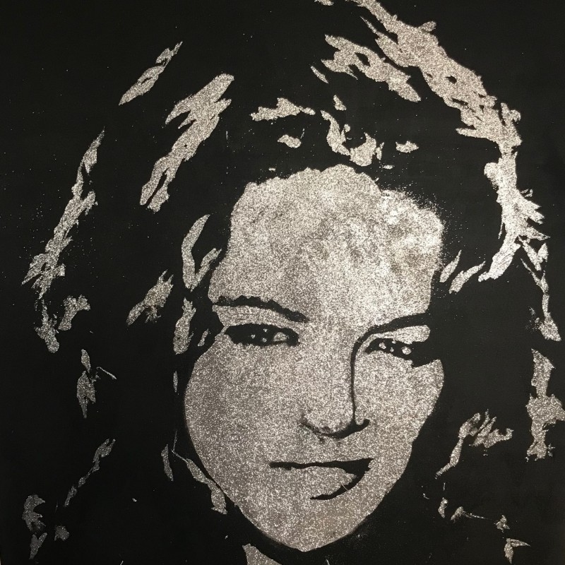 "Michelle Rodriguez" by Erik Black Painting