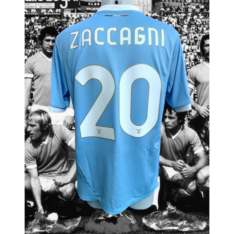 Zaccagni's Match Shirt, Lazio vs Empoli 2024 - Special 50th Anniversary First Scudetto