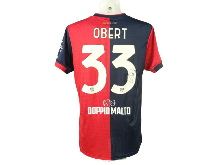 Maglia Obert Unwashed, Cagliari vs Como 2024 - Autografata