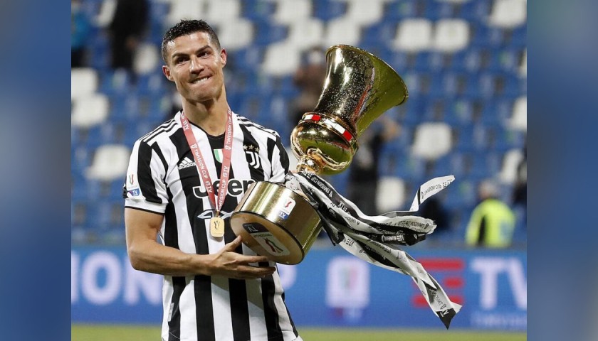 Ronaldo's Juventus Signed Match Shirt, TIM Cup Final 2021 - CharityStars