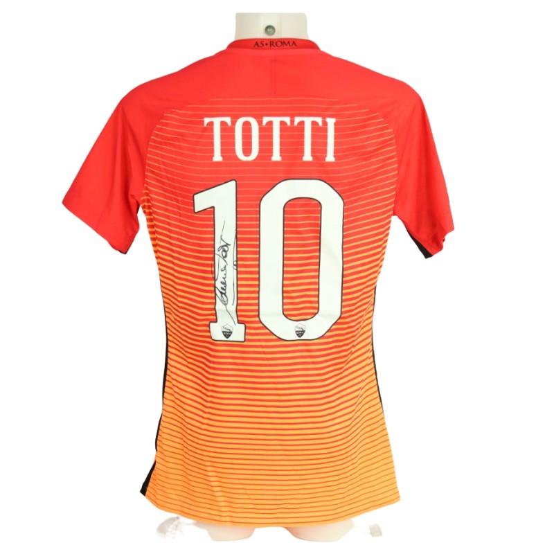 Totti Roma Signed Issued Shirt, 2016/17