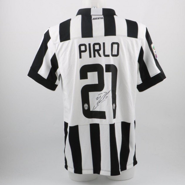 Pirlo Juventus official replica shirt, Serie A 2014/2015 - signed